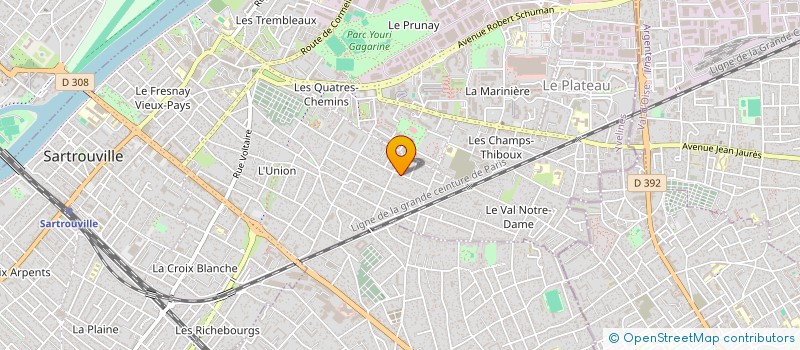 localisation de l'entreprise MONSIEUR BRUNO DA COSTA PEIXOTO  SARTROUVILLE