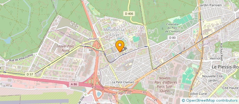 localisation de l'entreprise MONSIEUR BRUNO DA CRUZ FERNANDES  MEUDON