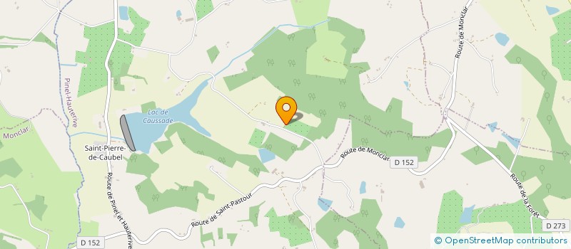 localisation de l'entreprise MONSIEUR BRUNO DA CUNHA OLIVEIRA  PINEL-HAUTERIVE