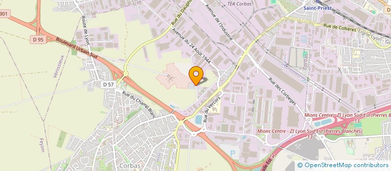 localisation de l'entreprise MONSIEUR BRUNO DA ROCHA VILAR à CORBAS