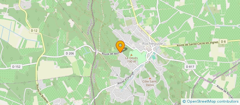 localisation de l'entreprise MONSIEUR BRUNO DAGAN  ROCHEGUDE