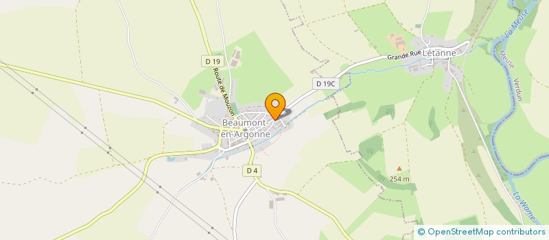 localisation de l'entreprise MONSIEUR BRUNO DAGAS  BEAUMONT-EN-ARGONNE