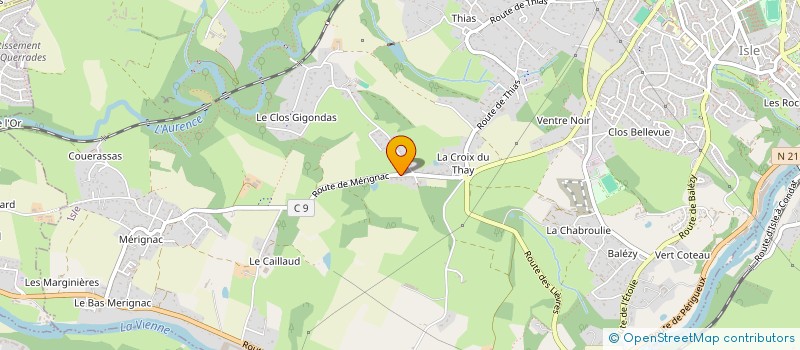 localisation de l'entreprise MONSIEUR BRUNO DAIGUEPERSE  ISLE