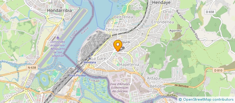 localisation de l'entreprise MONSIEUR BRUNO DALIBARD à HENDAYE