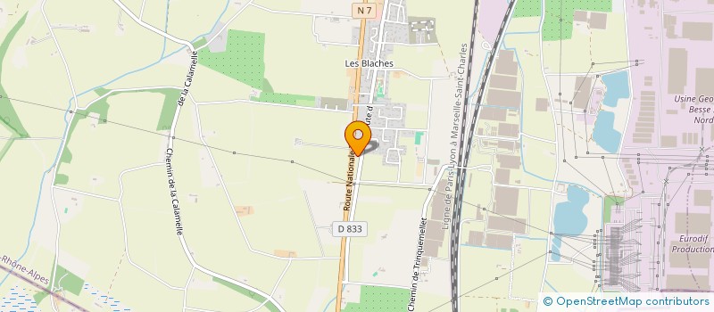 localisation de l'entreprise MONSIEUR BRUNO DALLA COSTA  PIERRELATTE