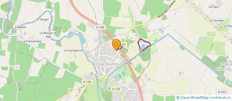 localisation de l'entreprise MONSIEUR BRUNO DALLERIT à BRISSAC LOIRE AUBANCE