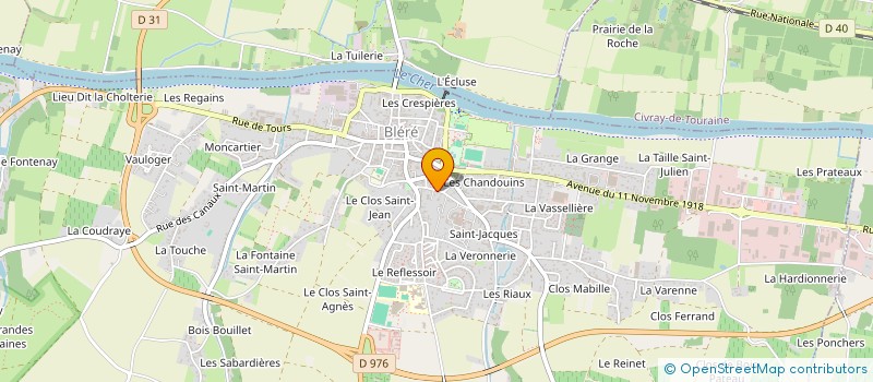 localisation de l'entreprise MONSIEUR BRUNO DALUZEAU  BLERE