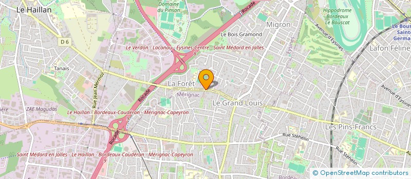 localisation de l'entreprise MONSIEUR BRUNO DAMBRON  EYSINES