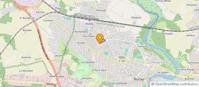localisation de l'entreprise MONSIEUR BRUNO DAMIANI à AURAY