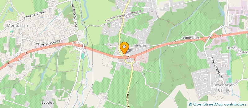 localisation de l'entreprise MONSIEUR BRUNO DANTAS DE SOUSA  BEYCHAC-ET-CAILLAU