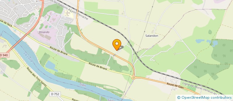 localisation de l'entreprise MONSIEUR BRUNO DANTON  GIEN