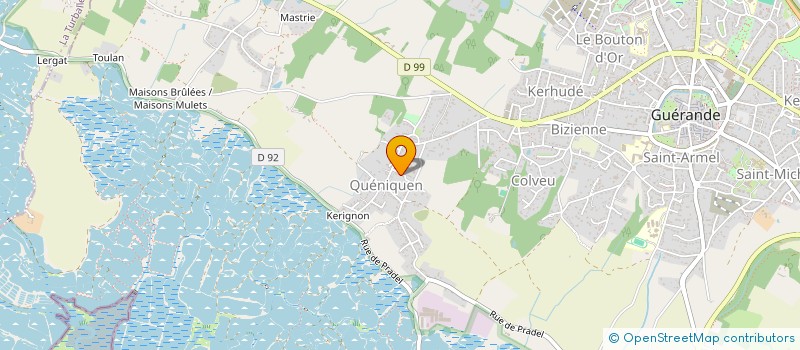 localisation de l'entreprise MONSIEUR BRUNO DARGUESSE à GUERANDE