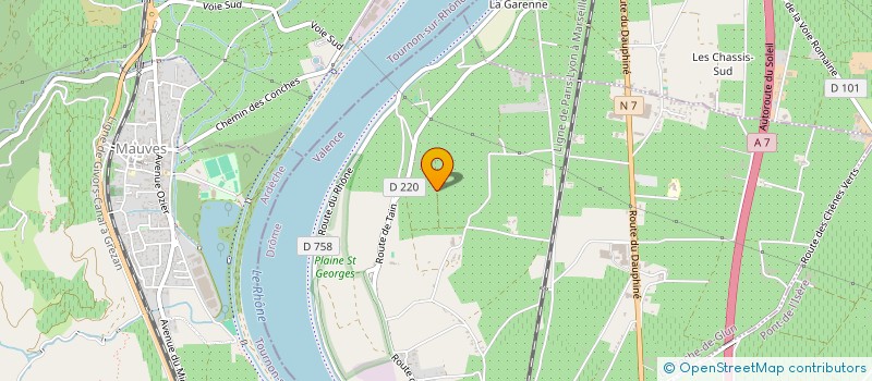 localisation de l'entreprise MONSIEUR BRUNO DARNAUD  LA ROCHE-DE-GLUN