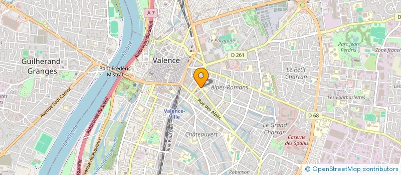 localisation de l'entreprise MONSIEUR BRUNO DARONNE à VALENCE