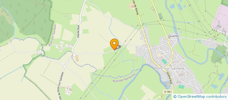 localisation de l'entreprise MONSIEUR BRUNO DAUBERSIES  PONT-SUR-SAMBRE