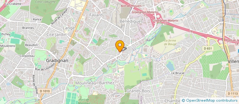 localisation de l'entreprise MONSIEUR BRUNO DAUGE  GRADIGNAN