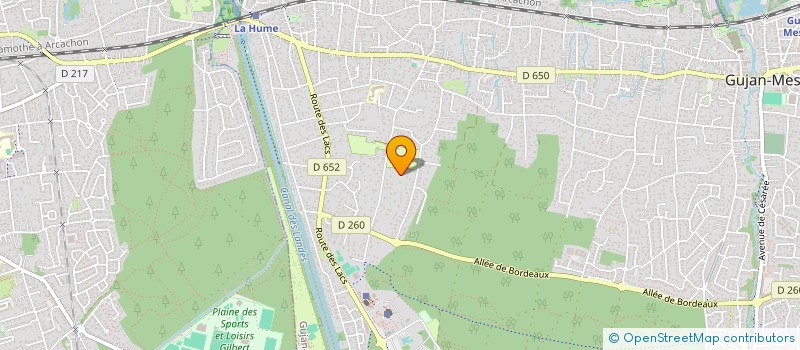 localisation de l'entreprise MONSIEUR BRUNO DAUNIZEAU  GUJAN-MESTRAS