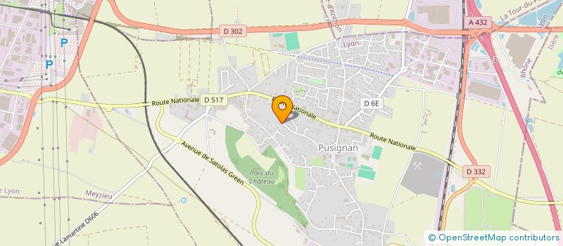 localisation de l'entreprise MONSIEUR BRUNO DAVI  PUSIGNAN