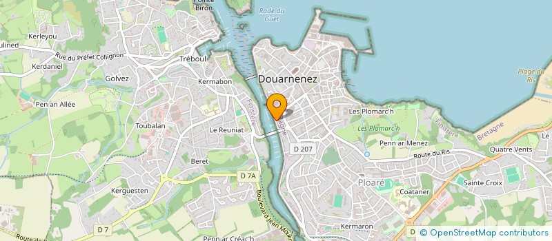 localisation de l'entreprise MONSIEUR BRUNO DAVID à QUIMPER