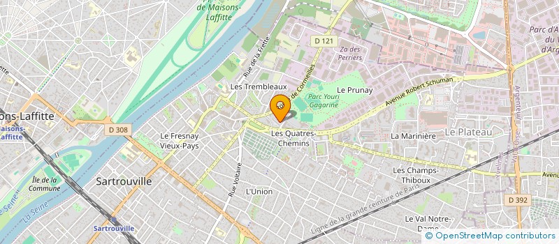 localisation de l'entreprise MONSIEUR BRUNO DE ALMEIDA  SARTROUVILLE