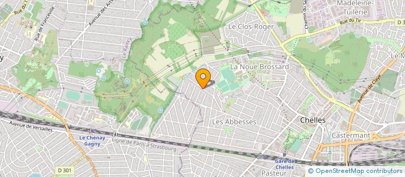 localisation de l'entreprise MONSIEUR BRUNO DE ARAUJO FERREIRA  CHELLES