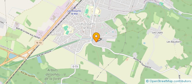 localisation de l'entreprise MONSIEUR BRUNO DE BAUDUS  LES ESSARTS-LE-ROI