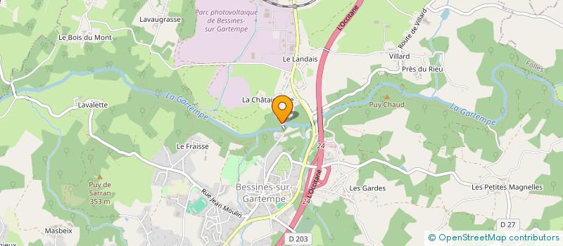localisation de l'entreprise MONSIEUR BRUNO DE BRAUWER à BESSINES SUR GARTEMPE
