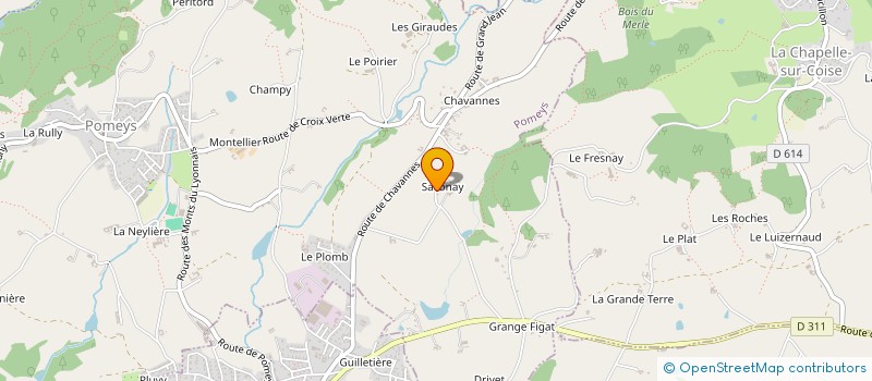 localisation de l'entreprise MONSIEUR BRUNO DE BROSSE  POMEYS