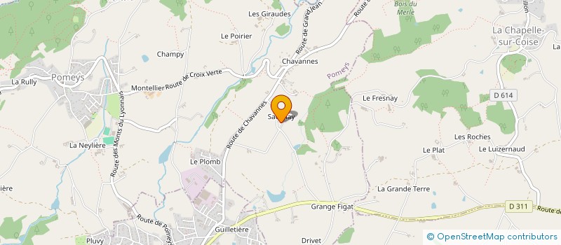 localisation de l'entreprise MONSIEUR BRUNO DE BROSSE  POMEYS