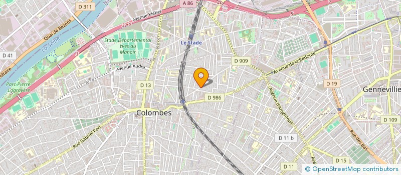 localisation de l'entreprise MONSIEUR BRUNO DE CHAZELLES à COLOMBES