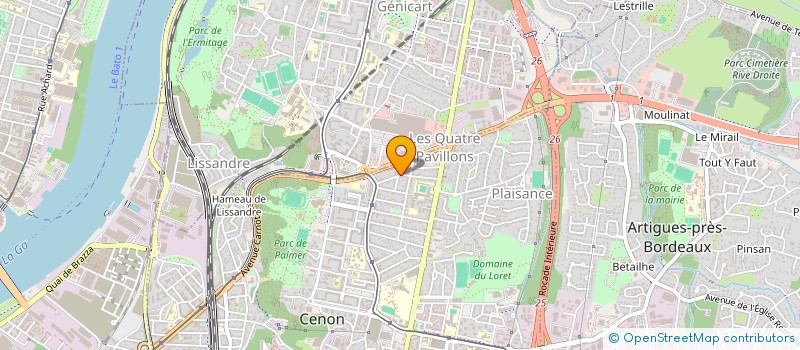 localisation de l'entreprise MONSIEUR BRUNO DE CLERFAYT  CENON