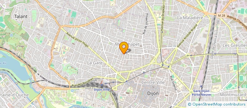 localisation de l'entreprise MONSIEUR BRUNO DE COURTIVON à DIJON