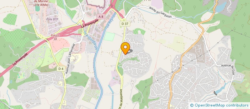 localisation de l'entreprise MONSIEUR BRUNO DE FRANCESCHI à FREJUS