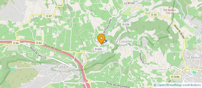 localisation de l'entreprise MONSIEUR BRUNO DE GASQUET à LE CASTELLET