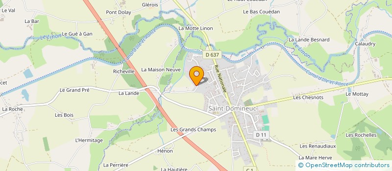 localisation de l'entreprise MONSIEUR BRUNO DE GOUBERVILLE à SAINT-DOMINEUC