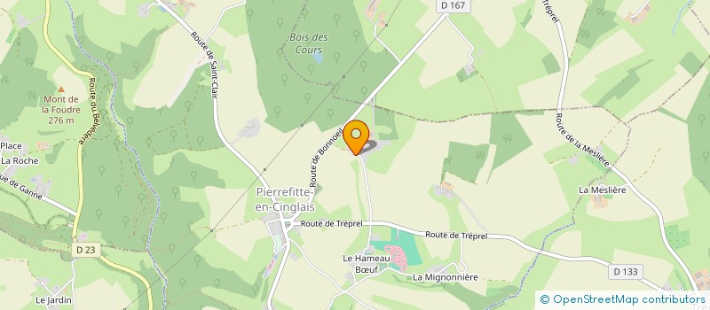 localisation de l'entreprise MONSIEUR BRUNO DE LABBEY DE LA BESNARDIERE  PIERREFITTE-EN-CINGLAIS