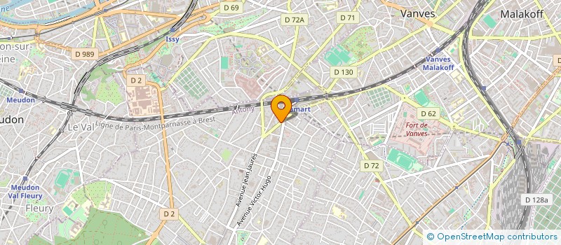 localisation de l'entreprise MONSIEUR BRUNO DE ROSA à CLAMART