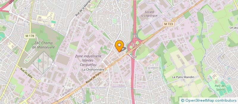 localisation de l'entreprise MONSIEUR BRUNO DEBS  CARQUEFOU