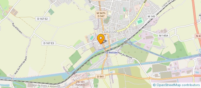 localisation de l'entreprise MONSIEUR BRUNO DECLERCQ  LA BASSEE