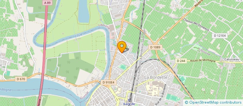 localisation de l'entreprise MONSIEUR BRUNO DECOMBE  LIBOURNE