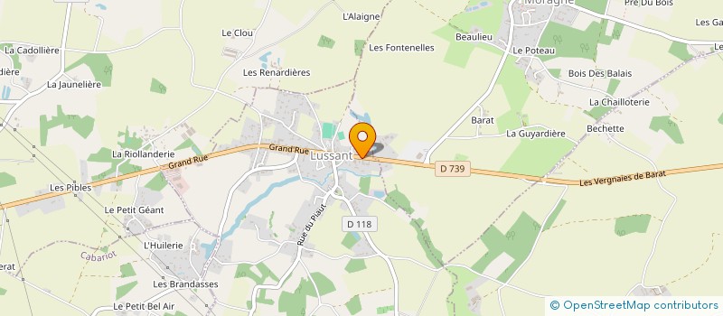 localisation de l'entreprise MONSIEUR BRUNO DECUYPERE à LUSSANT