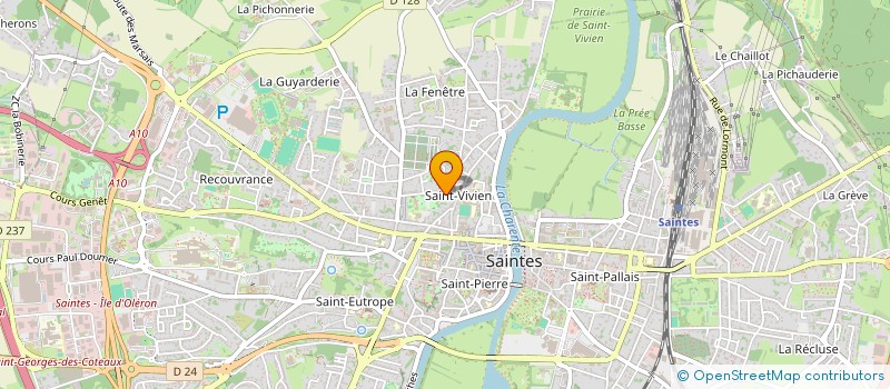 localisation de l'entreprise MONSIEUR BRUNO DEGOULANGE  SAINTES