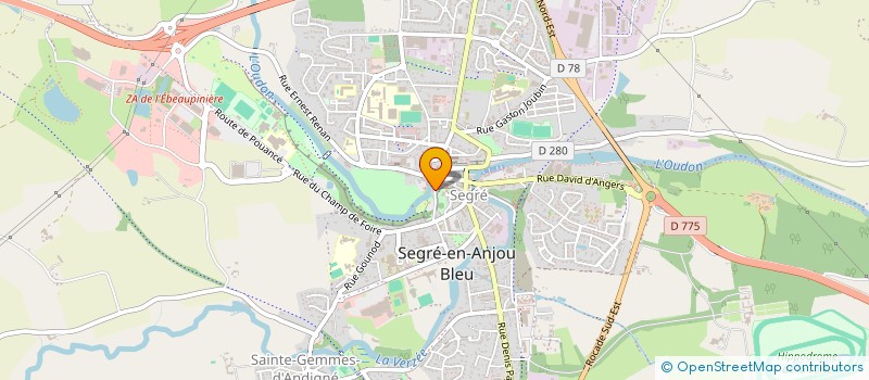 localisation de l'entreprise MONSIEUR BRUNO DELAUNAY  SEGRE-EN-ANJOU BLEU