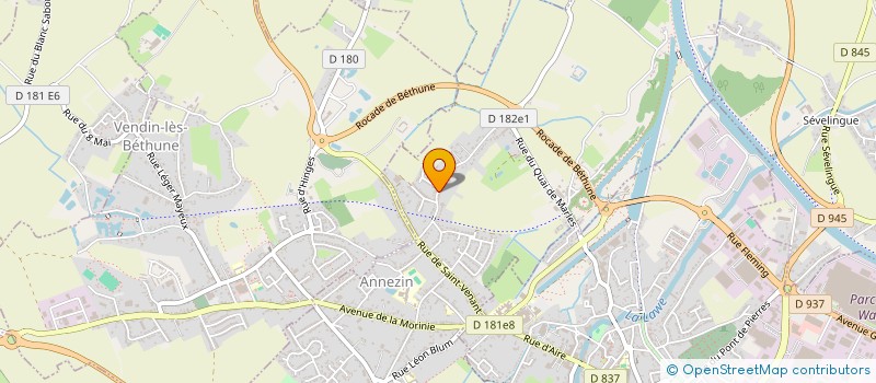 localisation de l'entreprise MONSIEUR BRUNO DELAVAL  ANNEZIN