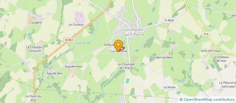 localisation de l'entreprise MONSIEUR BRUNO DELAVAUD à LOURDOUEIX-SAINT-PIERRE