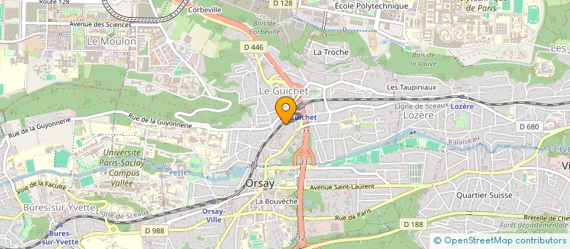 localisation de l'entreprise MONSIEUR BRUNO DELAYE à ORSAY
