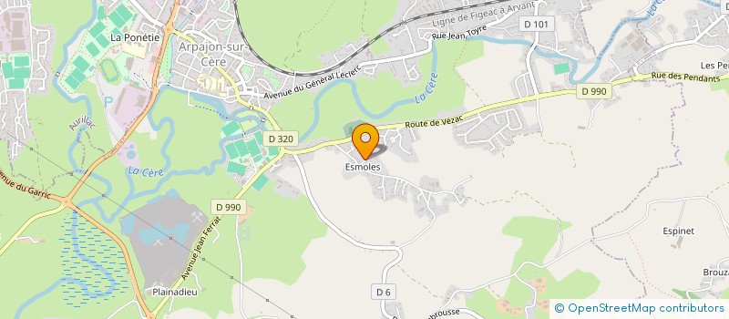 localisation de l'entreprise MONSIEUR BRUNO DELBOS à ARPAJON-SUR-CERE