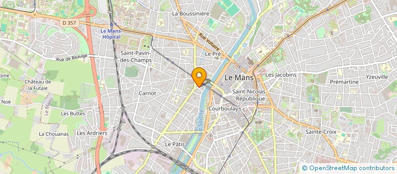 localisation de l'entreprise MONSIEUR BRUNO DELETANG  LE MANS