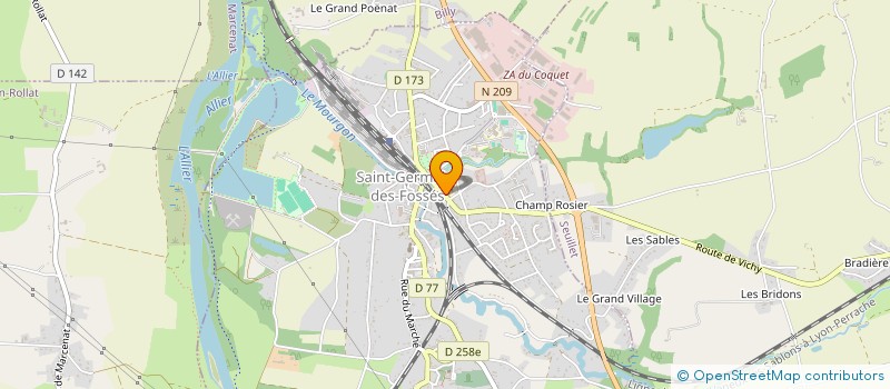 localisation de l'entreprise MONSIEUR BRUNO DELIGEARD  SAINT-GERMAIN-DES-FOSSES