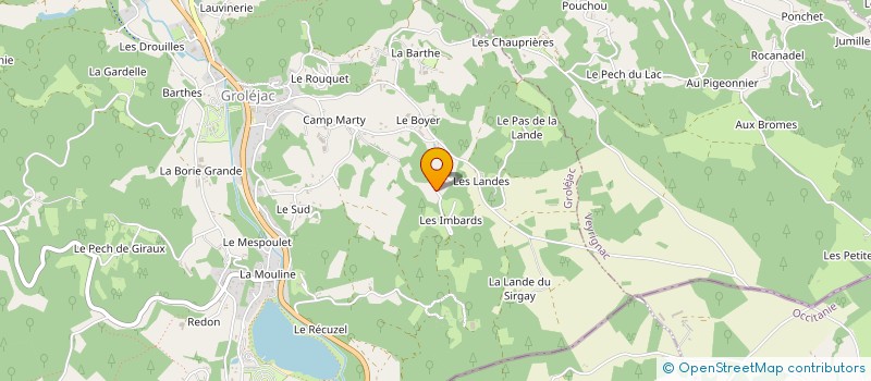 localisation de l'entreprise MONSIEUR BRUNO DELPECH à GROLEJAC